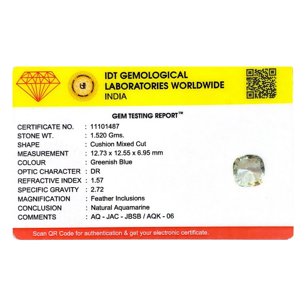 Aquamarine - 7.6 Carat