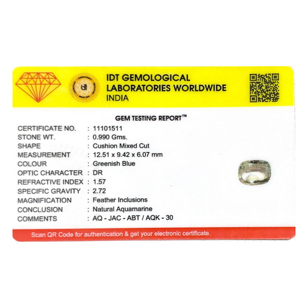 Aquamarine - 4.95 Carat