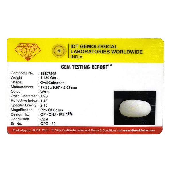 Opal- 5.65 Carat - Pramogh