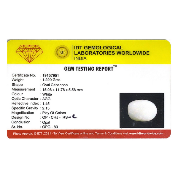 Opal- 6.1 Carat - Pramogh