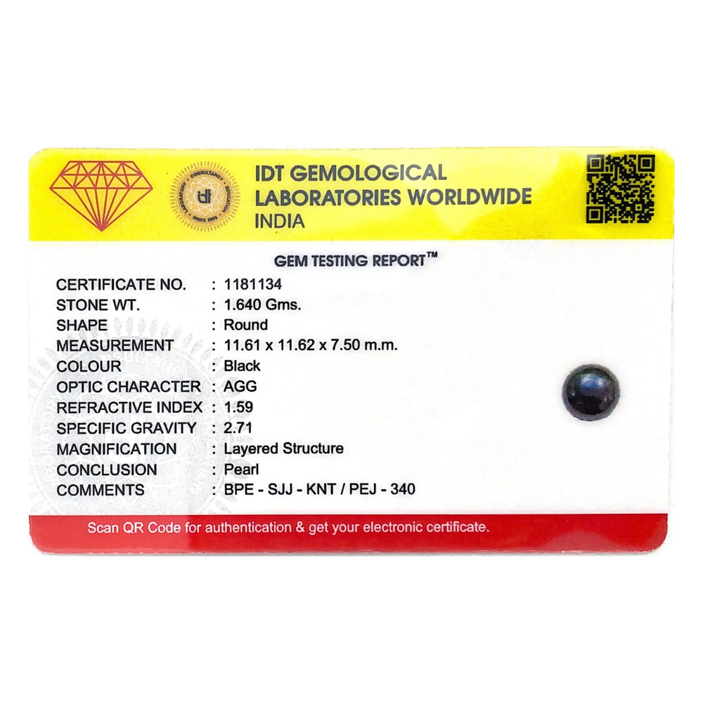 Black Pearl (Tahiti) - 8.2 Carat - Pramogh