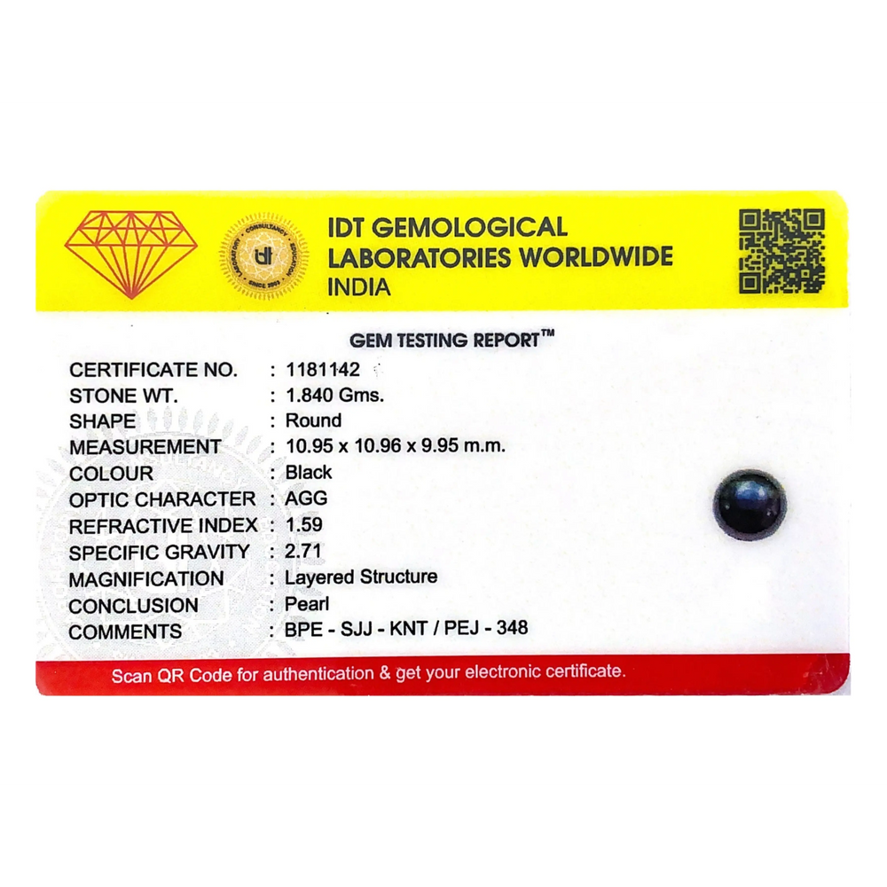 Black Pearl (Tahiti) - 9.2 Carat - Pramogh