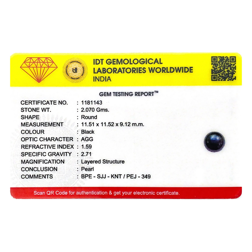 Black Pearl (Tahiti) - 10.35 Carat - Pramogh