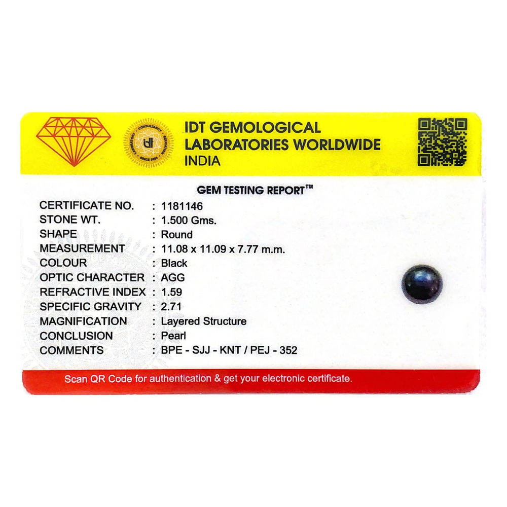 Black Pearl (Tahiti) - 7.5 Carat - Pramogh