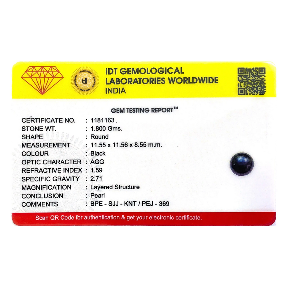 Black Pearl (Tahiti) - 9 Carat - Pramogh