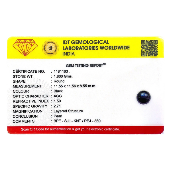 Black Pearl (Tahiti) - 9 Carat - Pramogh