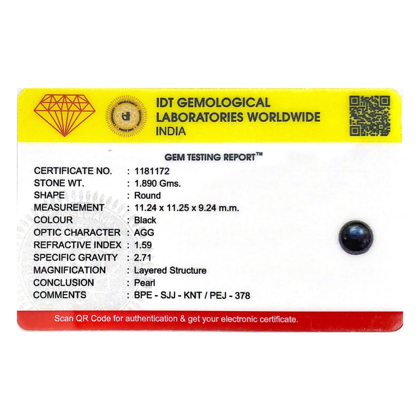 Black Pearl (Tahiti) - 9.45 Carat - Pramogh