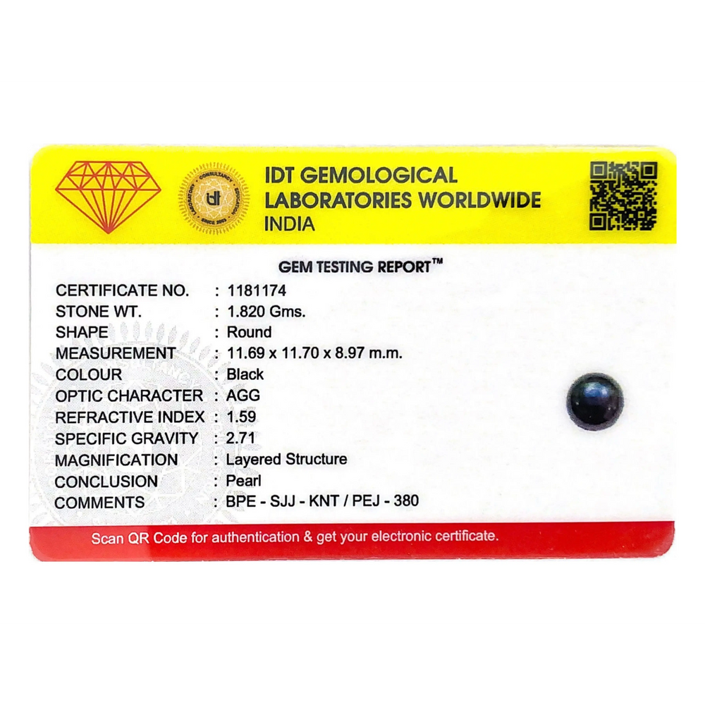 Black Pearl (Tahiti) - 9.1 Carat - Pramogh