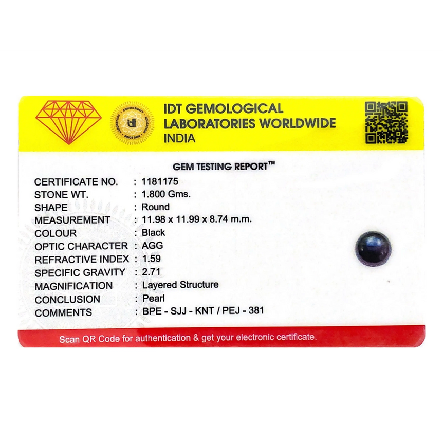 Black Pearl (Tahiti) - 9 Carat - Pramogh