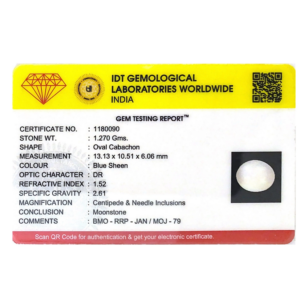 Blue Moonstone - 6.35 Carat - Pramogh