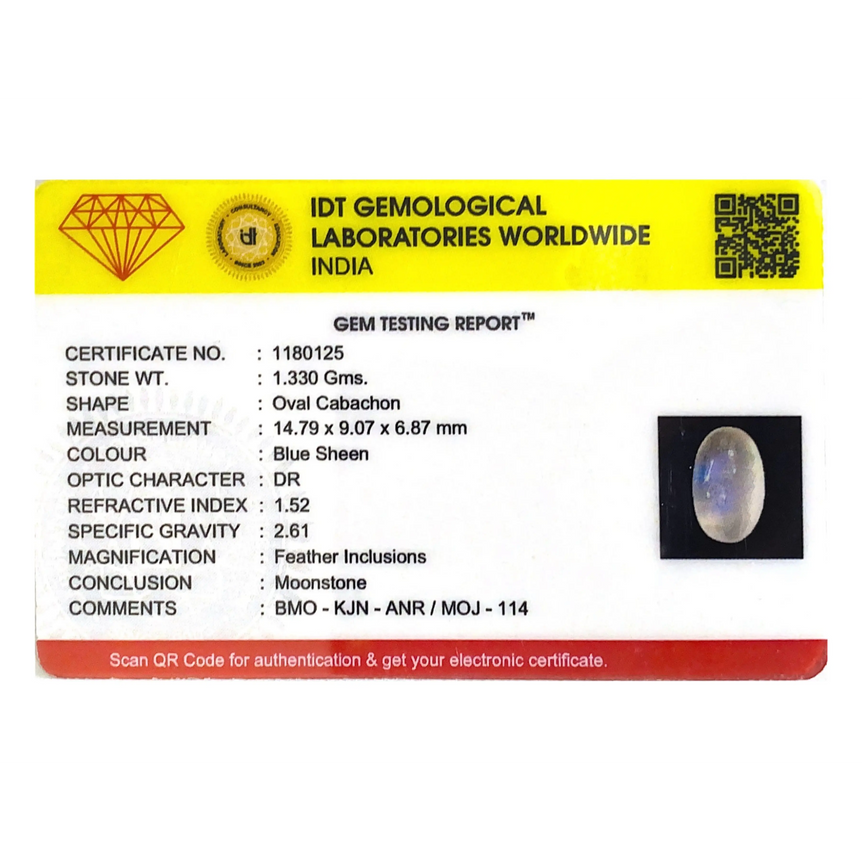 Blue Moonstone - 6.65 Carat - Pramogh