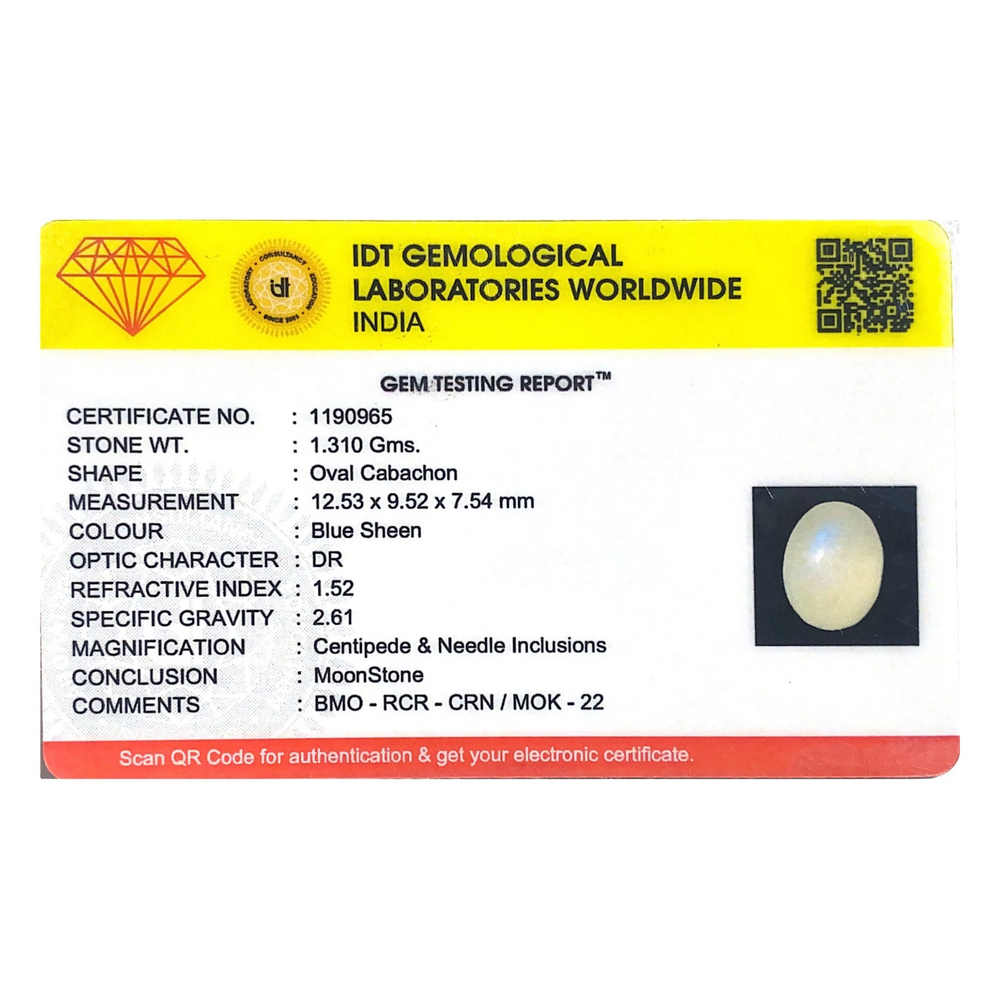 Blue Moonstone - 6.55 Carat