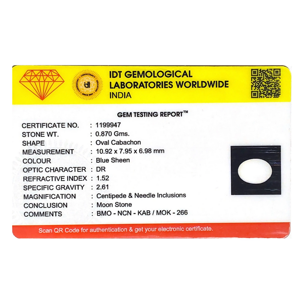 Blue Moonstone - 4.35 Carat