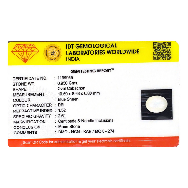 Blue Moonstone - 4.75 Carat