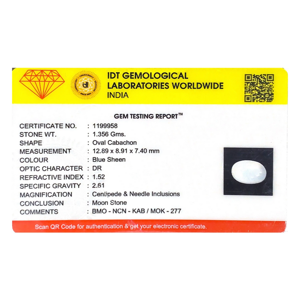 Blue Moonstone - 6.78 Carat