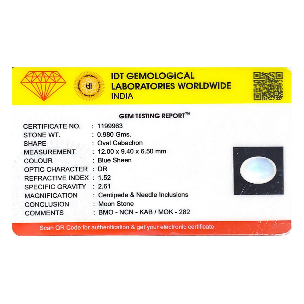 Blue Moonstone - 4.9 Carat