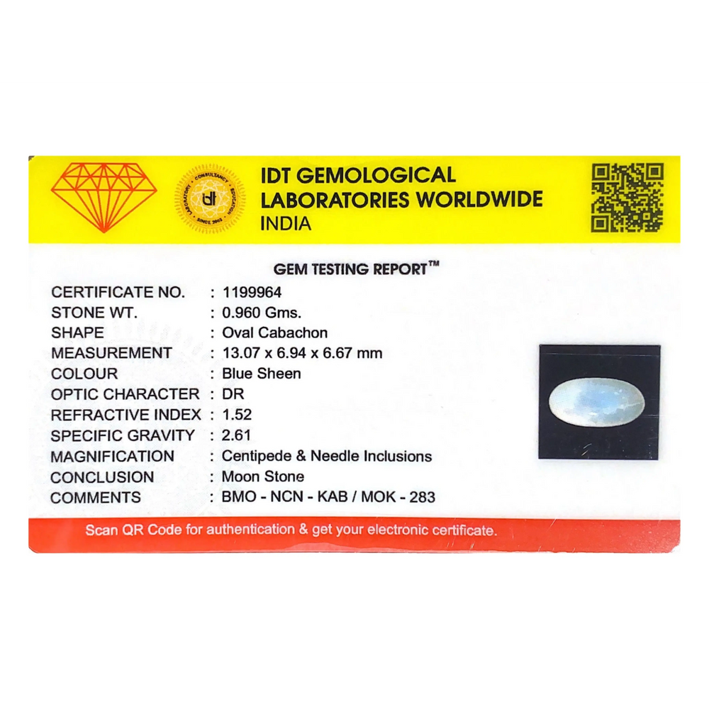 Blue Moonstone - 4.8 Carat