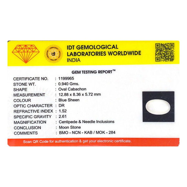 Blue Moonstone - 4.7 Carat