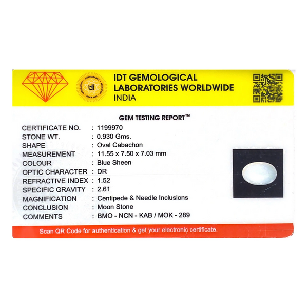 Blue Moonstone - 4.65 Carat