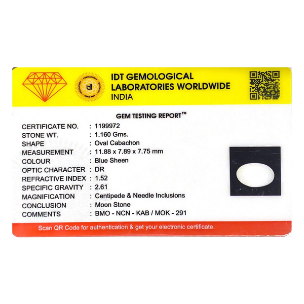 Blue Moonstone - 5.8 Carat