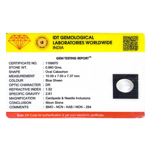 Blue Moonstone - 4.3 Carat