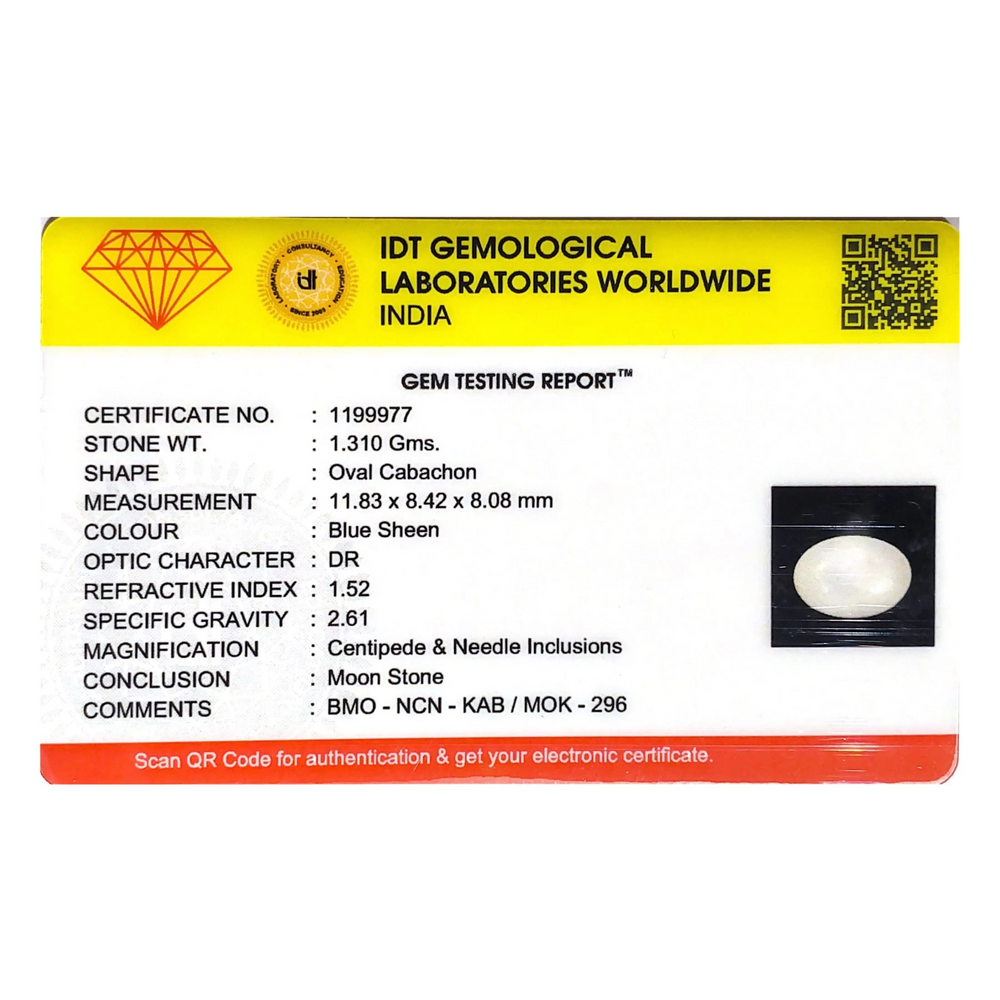 Blue Moonstone - 6.55 Carat