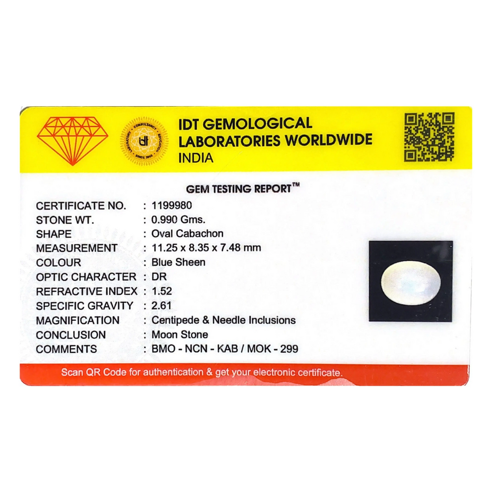 Blue Moonstone - 4.95 Carat