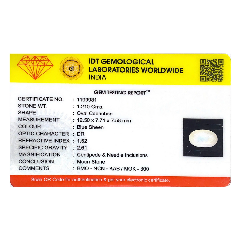 Blue Moonstone - 6.05 Carat