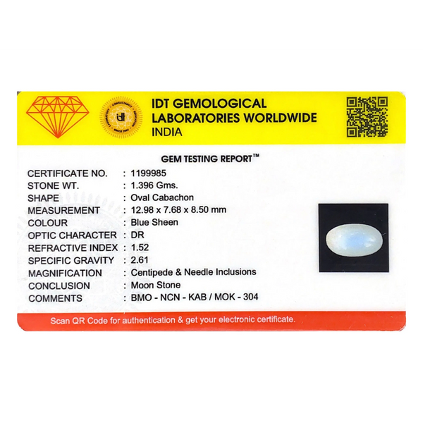 Blue Moonstone - 6.98 Carat