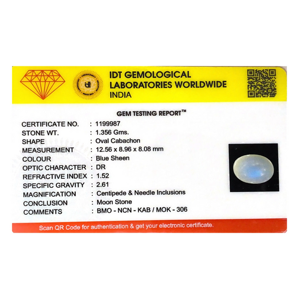 Blue Moonstone - 6.78 Carat
