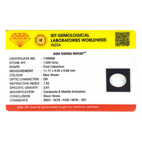 Blue Moonstone - 5.1 Carat