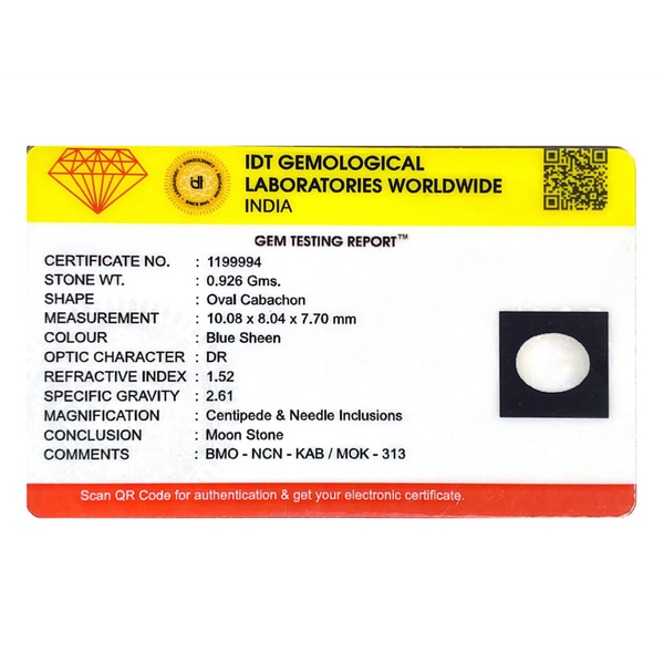Blue Moonstone - 4.63 Carat