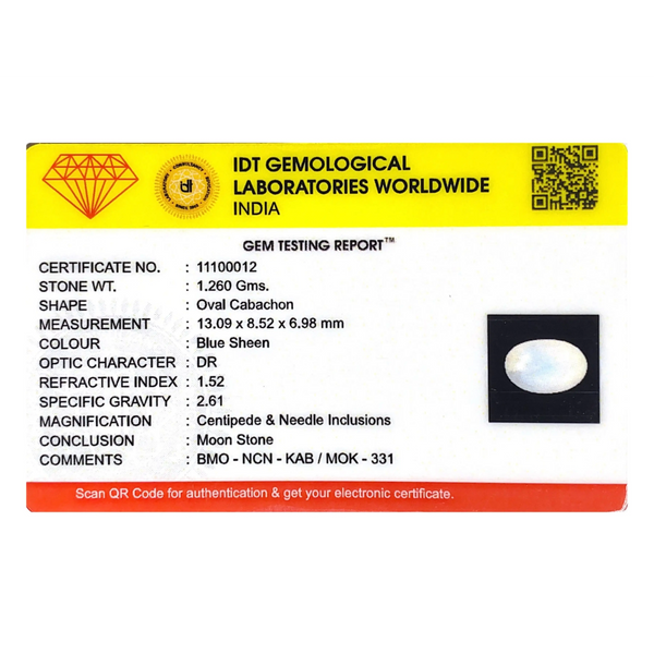 Blue Moonstone - 6.3 Carat