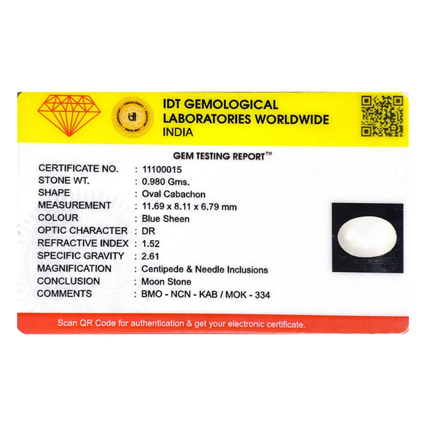Blue Moonstone - 4.9 Carat