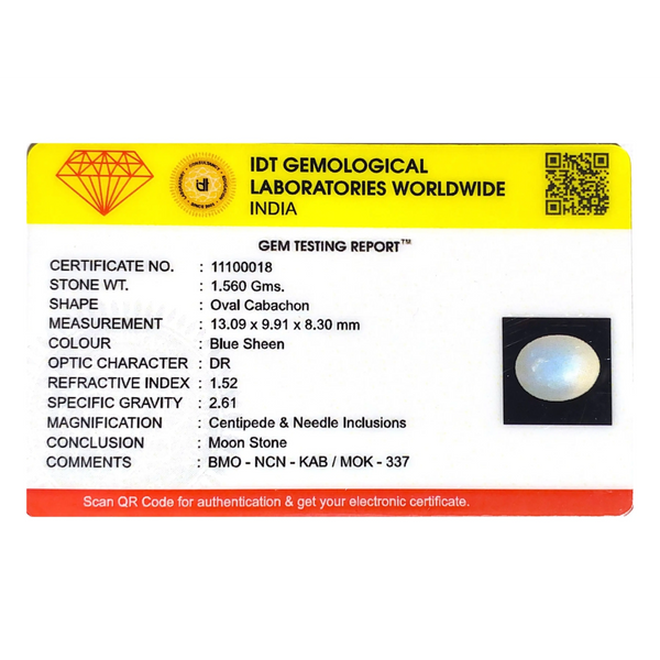Blue Moonstone - 7.8 Carat