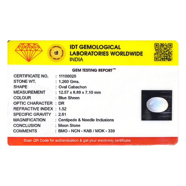 Blue Moonstone - 6.3 Carat