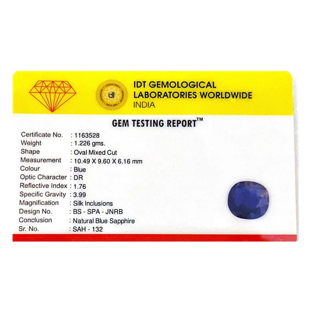 Blue Sapphire - 6.13 Carat - Pramogh