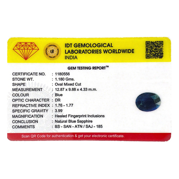 Blue Sapphire - 5.9 Carat