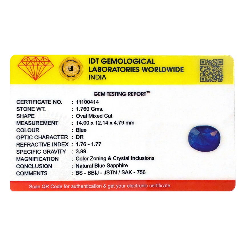 Blue Sapphire - 8.8 Carat