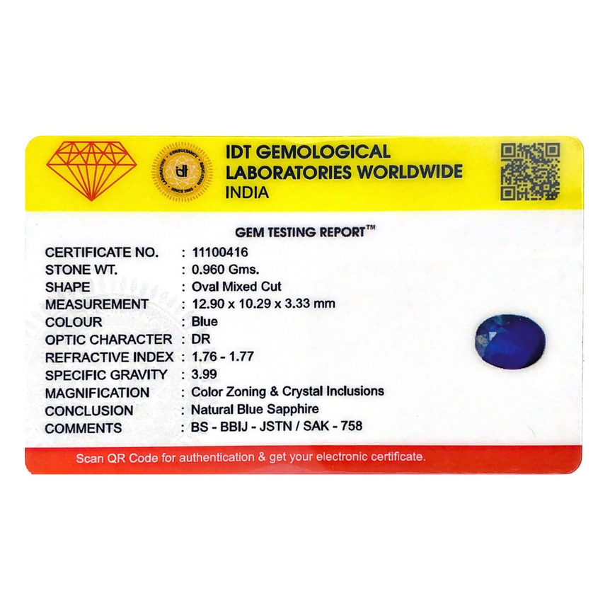 Blue Sapphire - 4.8 Carat