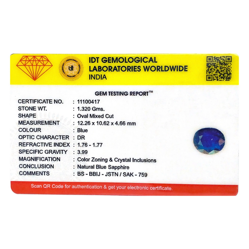 Blue Sapphire - 6.6 Carat