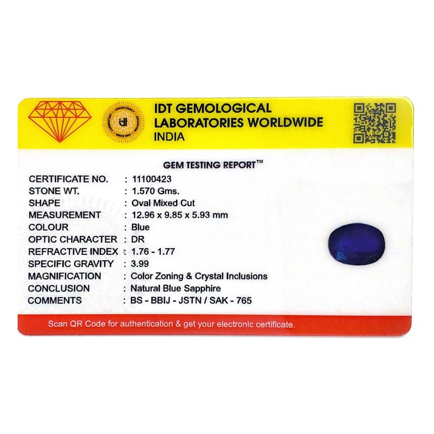 Blue Sapphire - 7.85 Carat