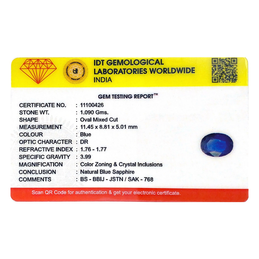 Blue Sapphire - 5.45 Carat