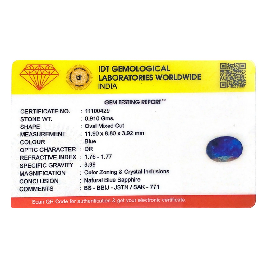 Blue Sapphire - 4.55 Carat