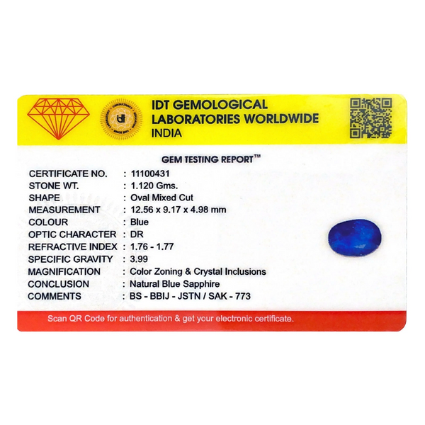 Blue Sapphire - 5.6 Carat