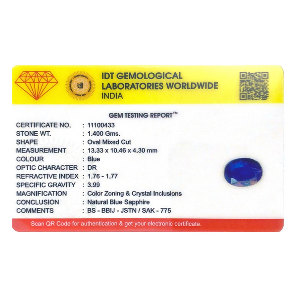 Blue Sapphire - 7 Carat