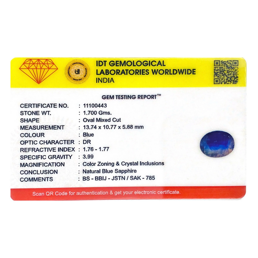 Blue Sapphire - 8.5 Carat