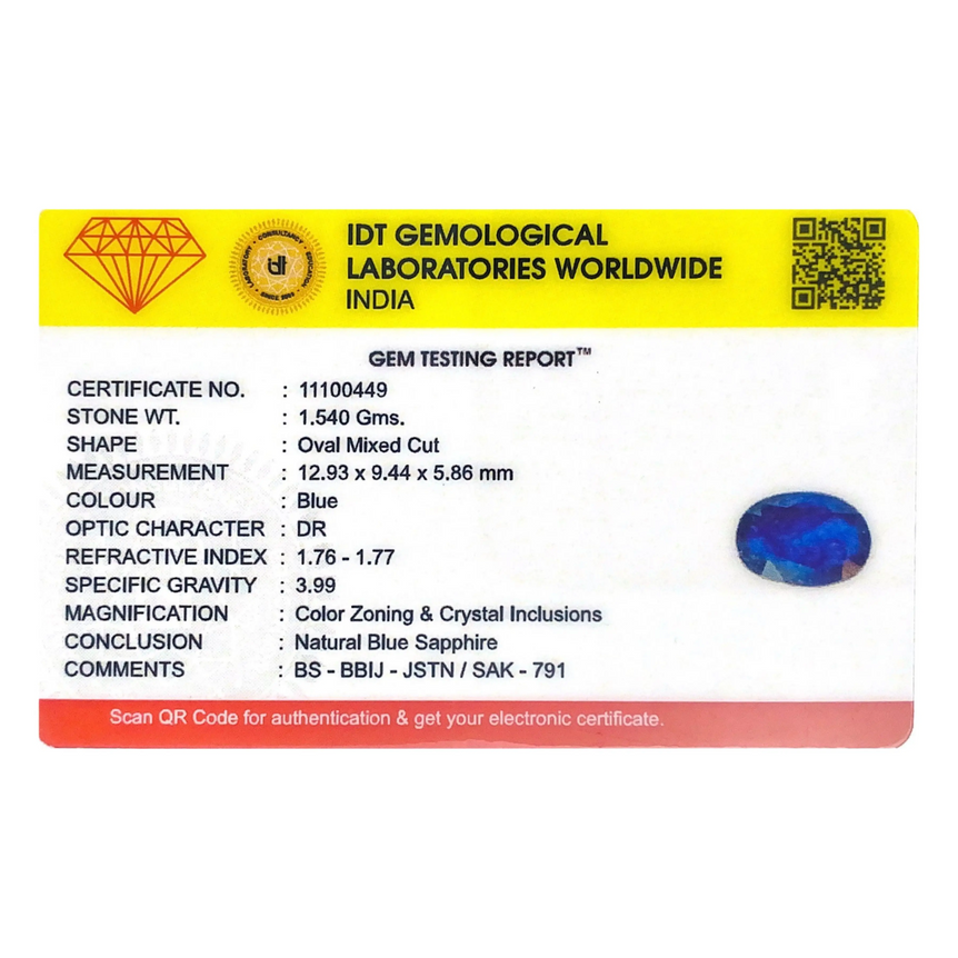 Blue Sapphire - 7.7 Carat