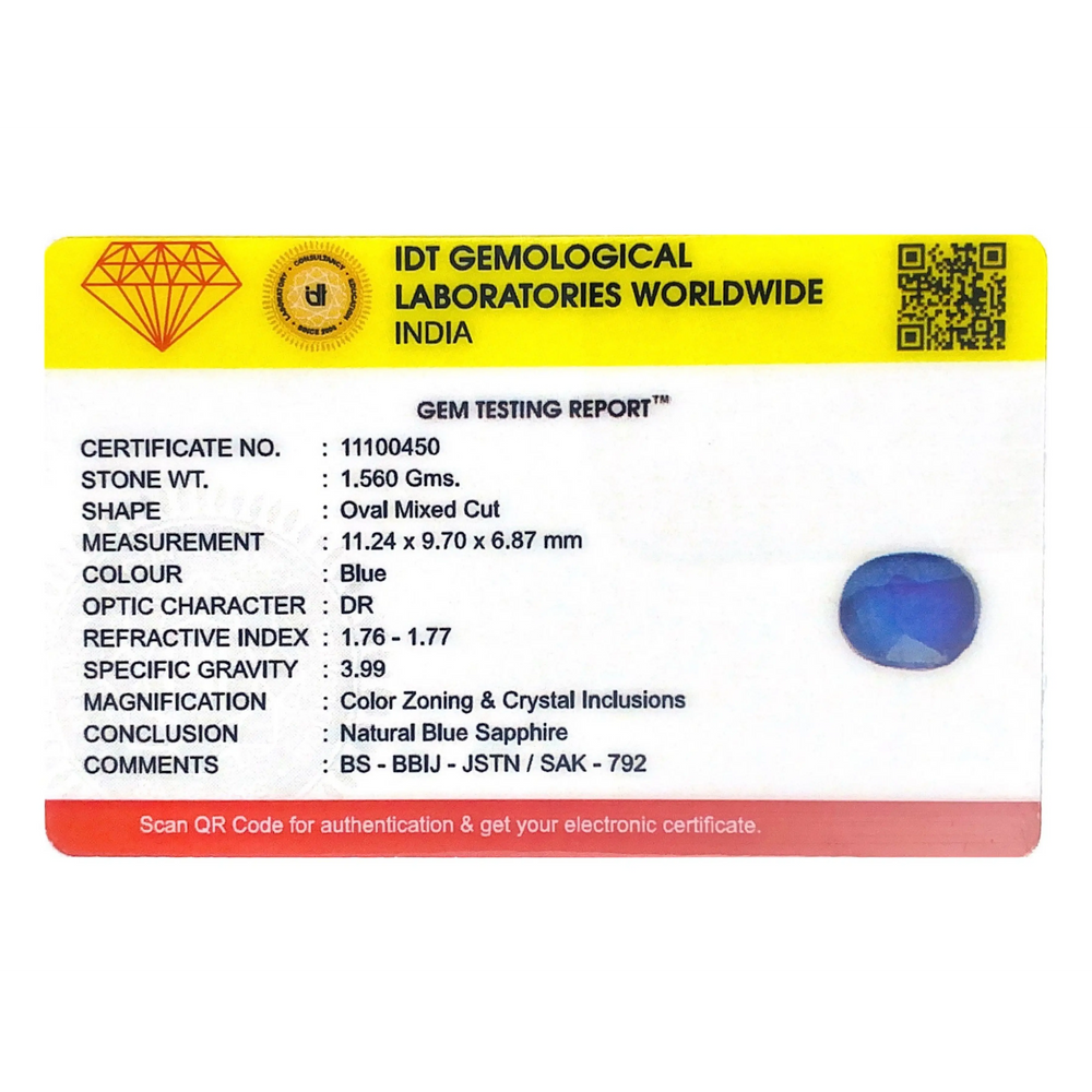 Blue Sapphire - 7.8 Carat