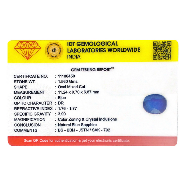 Blue Sapphire - 7.8 Carat